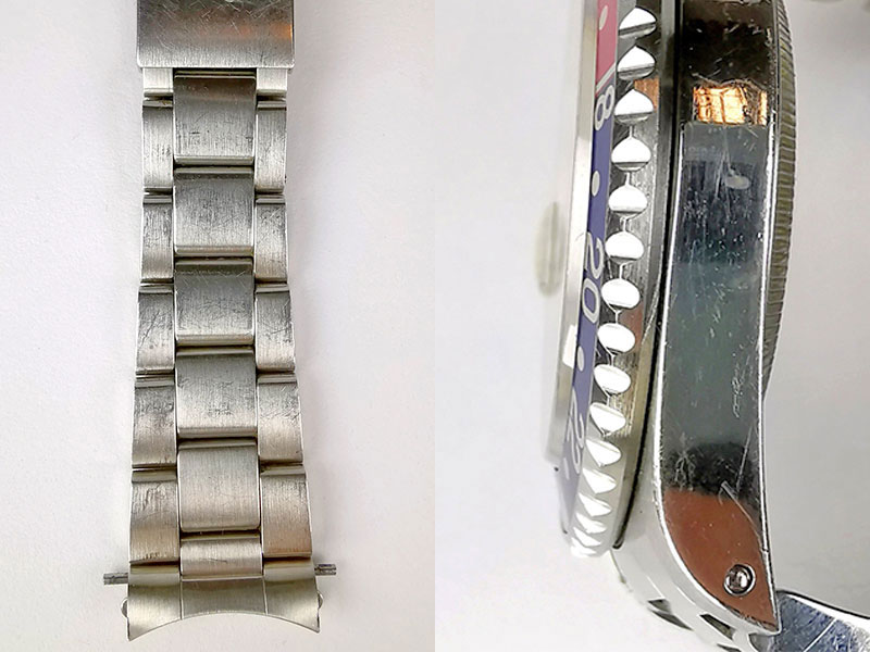 Rolex GMT-Master 16700 watch condition before polishing